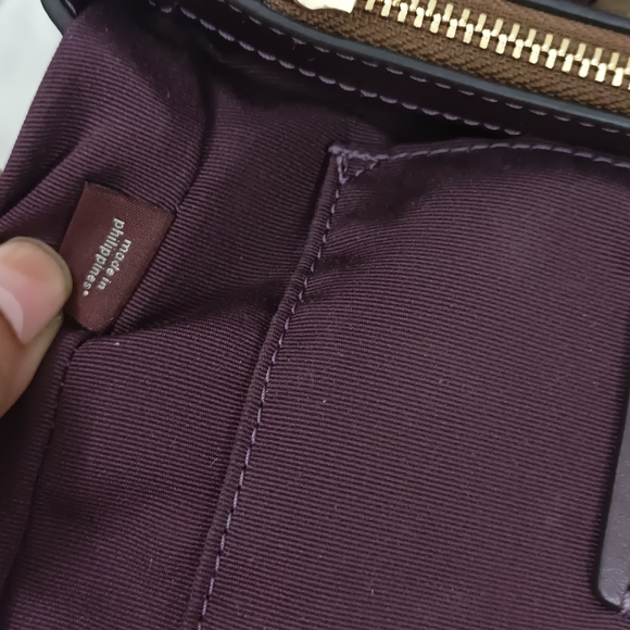 Authentic Coach Mini Surrey Carryall:Signature Canvas in Victorian Floral Print - Picture 13 of 15